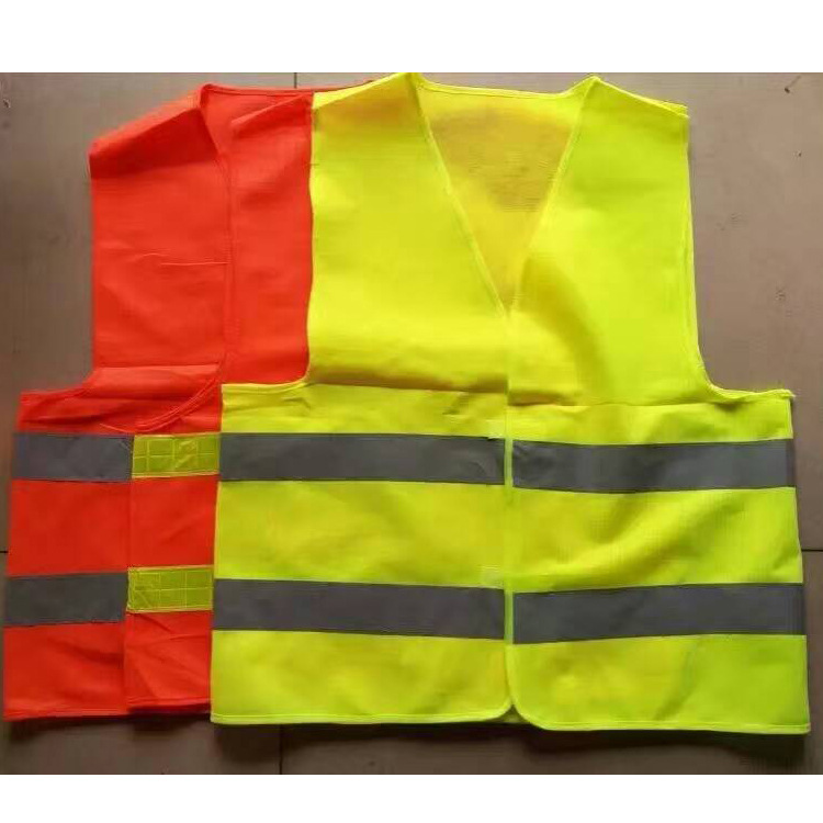 chaleco reflectante chaleco reflectante construcción de saneamiento ambiente montar por la noche al aire libre ropa de trabajo naranja al por mayor