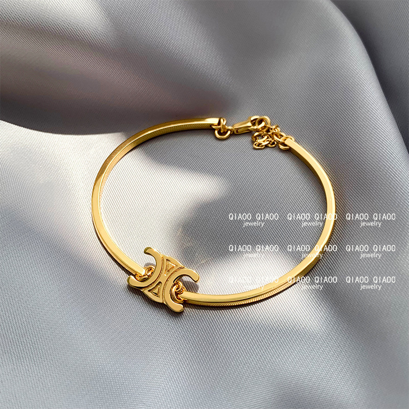 Arc de Triomphe Bracelet Women 2022 New European and American ins Niche Design French Light Luxury Gold Bracelet Bracelet Jewelry Arc de Triomphe Bracelet Women 2022 New European and American ins Niche Design French Light Luxury Gold Bracelet Bracelet Jewelry