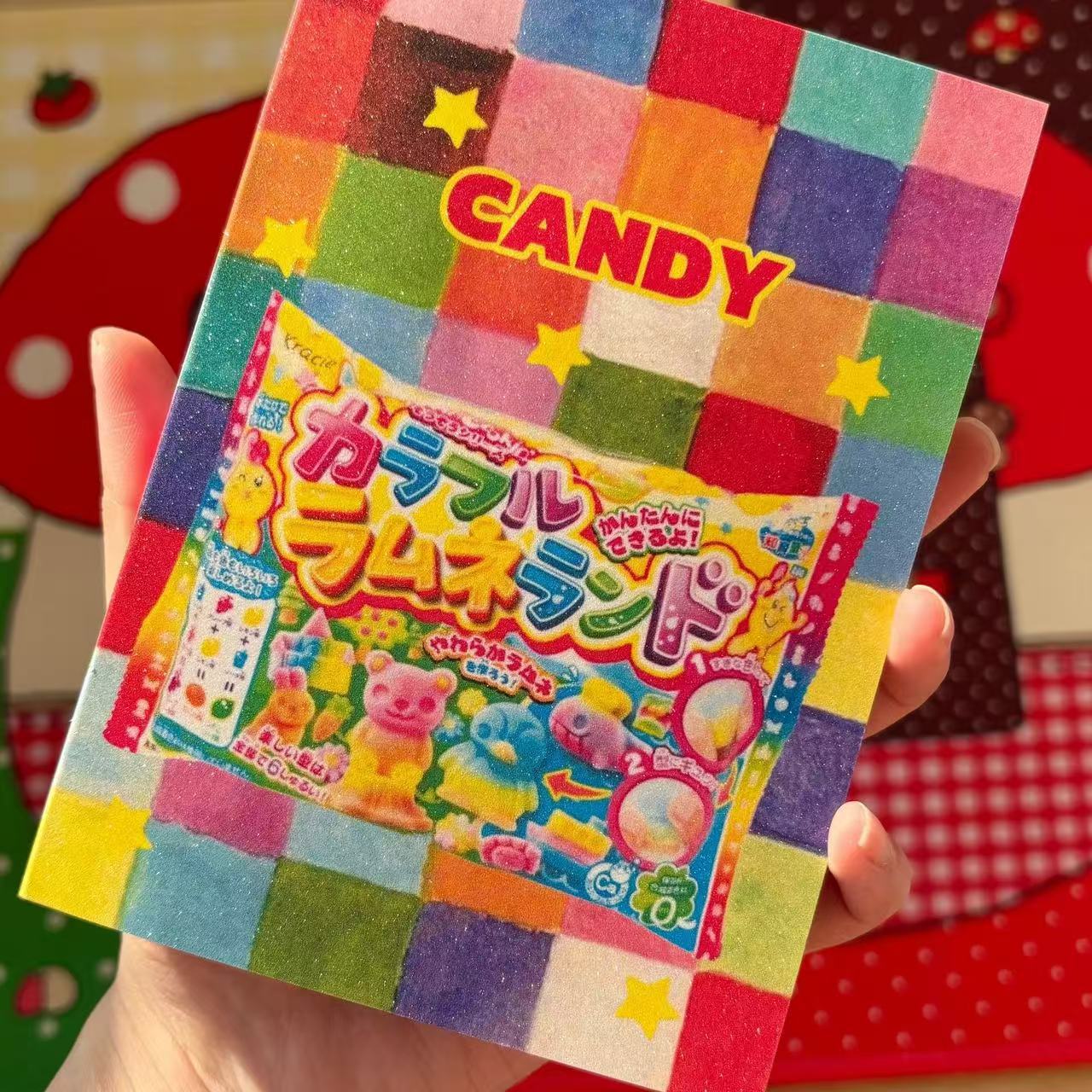 Bubble Gum Sticker Book Japanese Style Style Ancient Style Ins High-Looking Handbook Decoration DIY Material