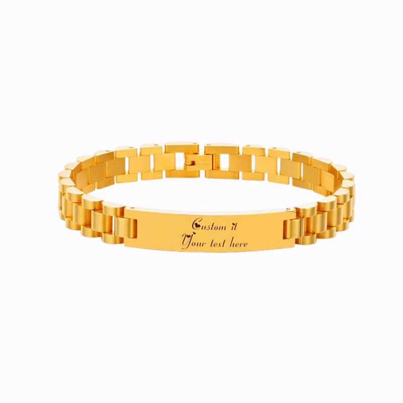 Cross-Border Hot-Selling 10mm Titanium Steel Watch Strap Bracelet Men's Business Bracelet 15mm Stainless Steel Curved Bracelet with Logo Cross-Border Hot-Selling 10mm Titanium Steel Watch Strap Bracelet Men's Business Bracelet 15mm Stainless Steel Curved Bracelet with Logo