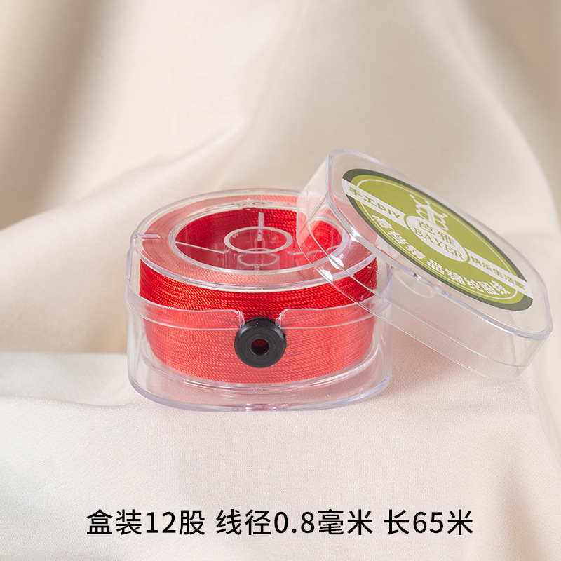 China nudo especial de cuerda roja hecha a mano DIY cuerda roja cadena cuerda trenzada anillo pulsera collar cuerda roja línea 5