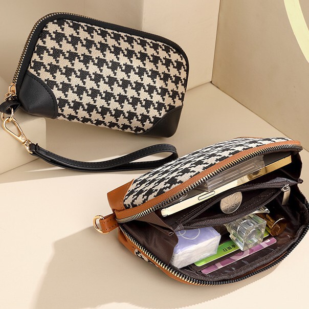 New European and American fashion high-end feeling retro ladies wallet commuter large capacity zipper wallet clutch bag for wholesale