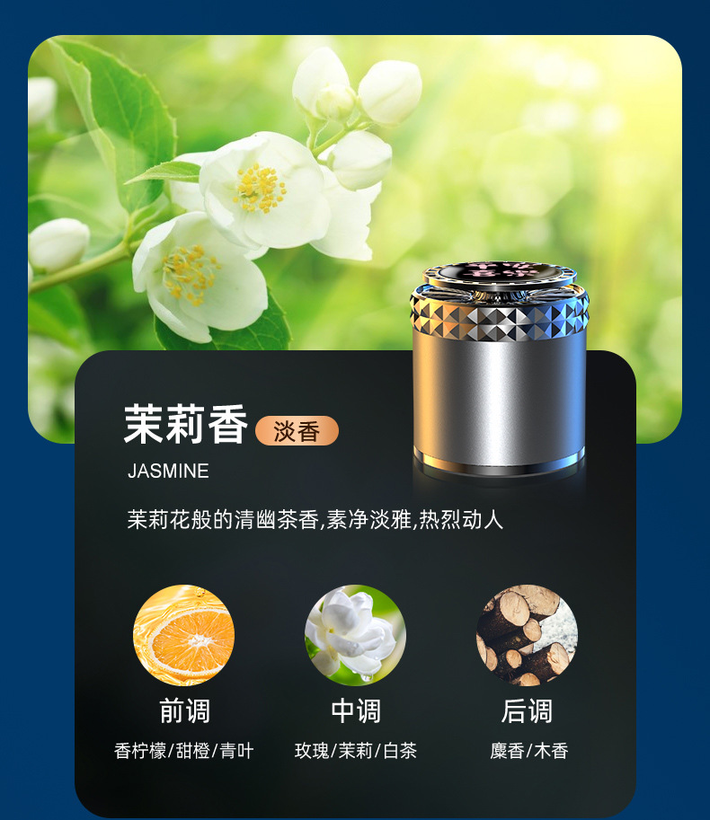 Car Aromatherapy, Car Interior Odor Removal, Air Purification, Long-Lasting Light Fragrance, High-End Decorative Ornaments, Car Solid Fragrance Balm