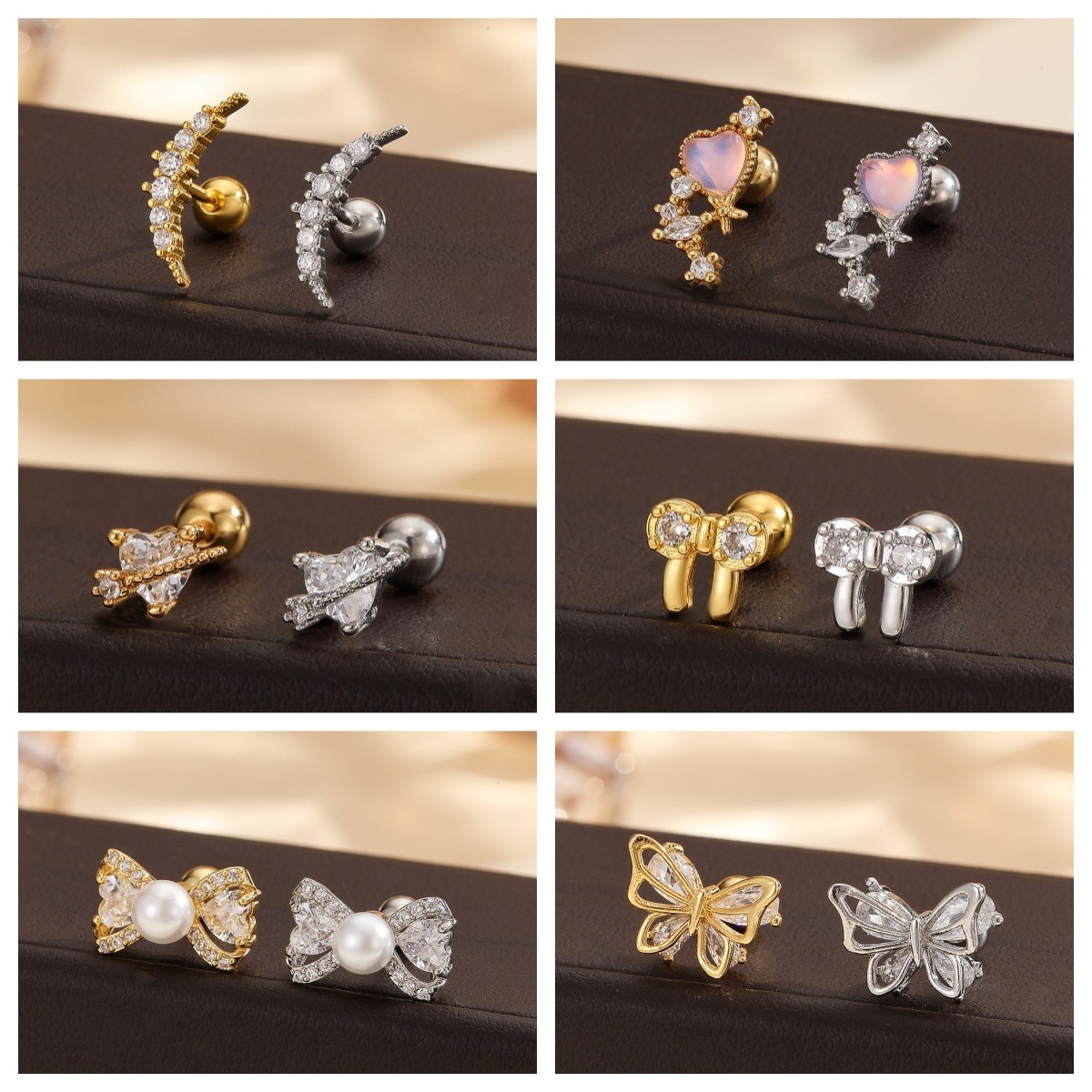 Labret stud lip piercing jewelry styling detail