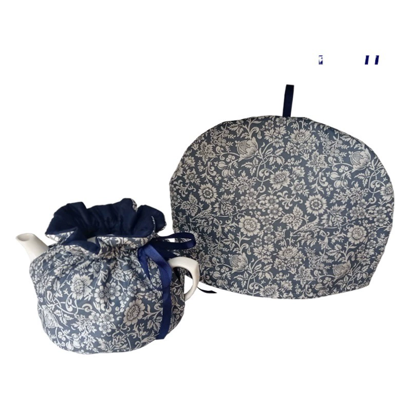 Изоляционная крышка бытового чайника, теплая Пыленепроницаемая тканевая Крышка для рук с защитой от ожогов, хлопковая ткань, крышка для чайника с хлопковой подкладкой