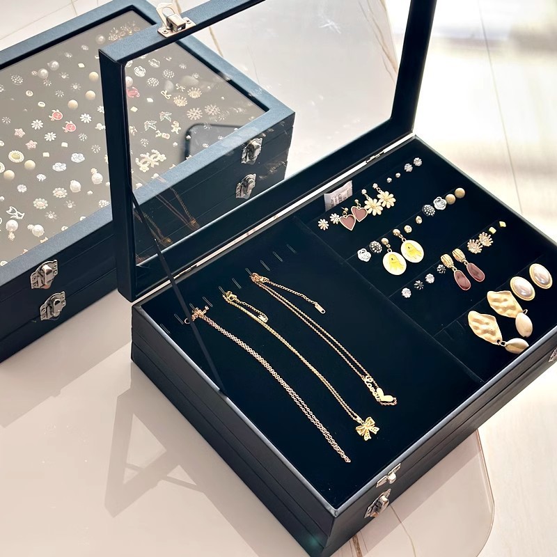 Earrings Jewelry Necklace Rings Jewelry Box Jewelry Storage Box Transparent Jewelry Box Display Box Necklace Box