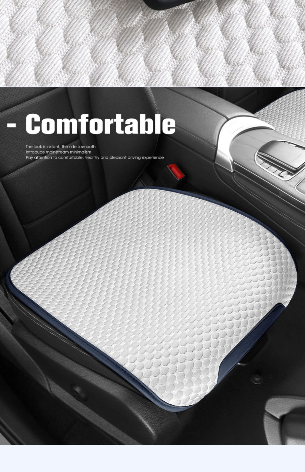 Suitable for Car Seat Cushions, Universal Seat Cushions for All Seasons, Single-Piece Summer Ice Silk Seat Cushions, Half-Pack Seat Covers for the Car