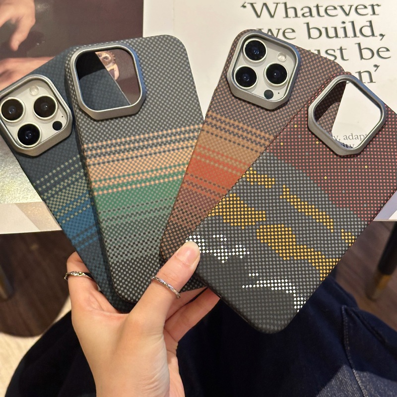 适用iPhone17凯夫拉日落月升肤感磨砂手机壳苹果16PROMAX高级感15|undefined