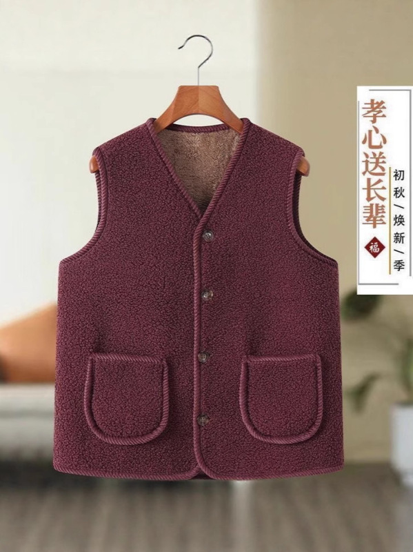 女性用粒状ベルベット暖かいベスト、ベルベット厚みのあるベスト、秋冬の新しいスタイルのベスト、ゆったりとした大きいサイズ、外国風のアウターベスト|undefined