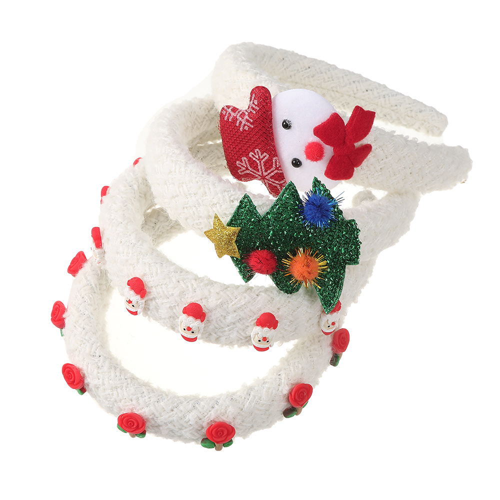 Women's Gender Cute Style Christmas Cute Women's Christmas Tree Snowman Hair Band