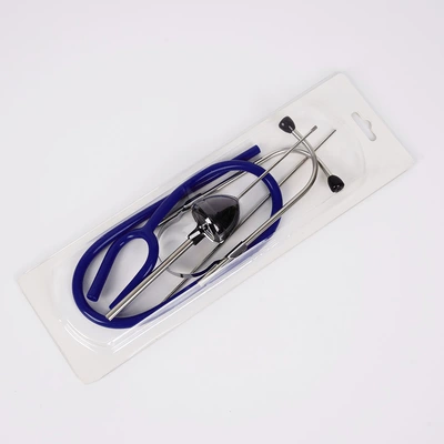 Automobile cylinder stainless steel stethoscope Mühərrik alətləri - blister-boxed-dark-blue
