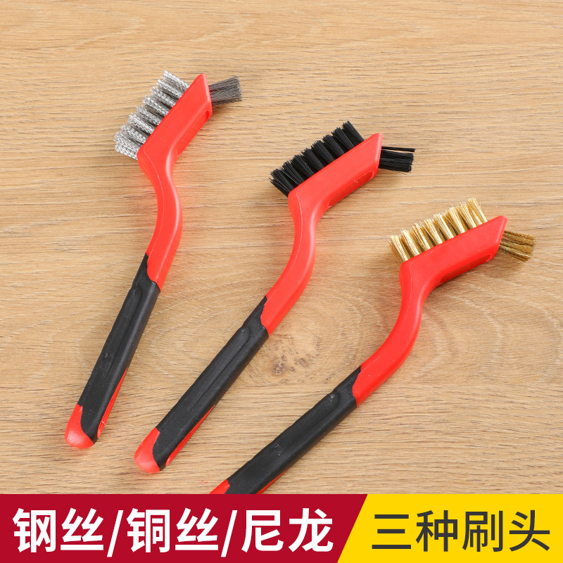 Gas Stove Kitchen Range Hood Pot Bottom Gap Brush to Clean Oil Stains Nylon Wire Brush Small Brush