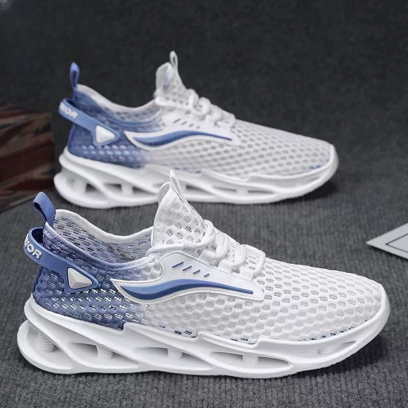 Встряхивая летняя мужская сетка полые дышащие повседневные кроссовки модные тренды дикие не вонючие ножки сандалии