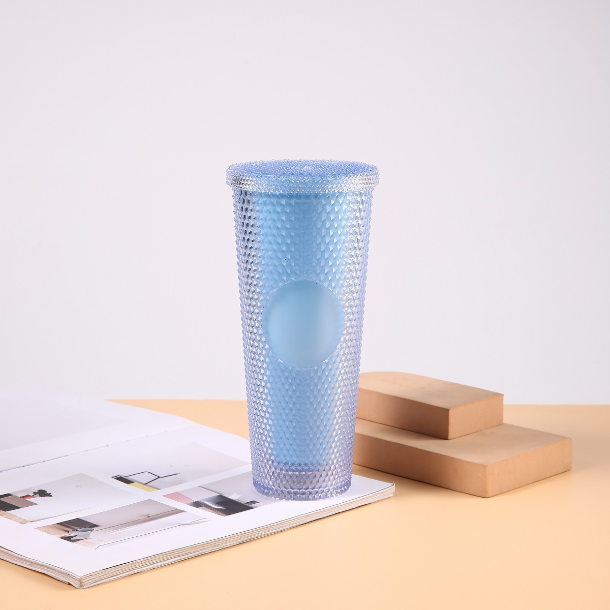 투명 블루 밴드 램프