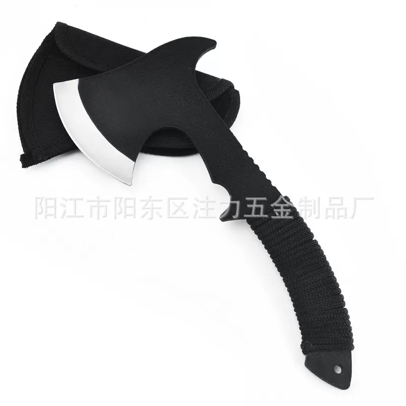 厂家批发登山野营劈柴斧 消防破窗斧直销 绑绳小手斧开山斧求生斧