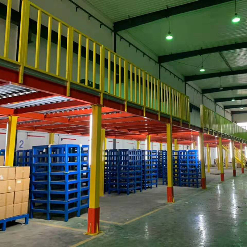 湖南工字钢结构平台大型厂房专业安装仓库阁楼货架增加库房利用率