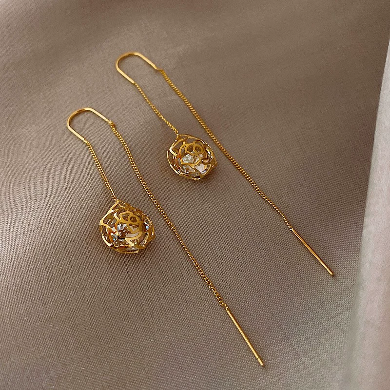 Серебряная игла, высококачественные ретро серьги, серебро 925 образец, стиль высокого качества, французский ретро стиль, опт