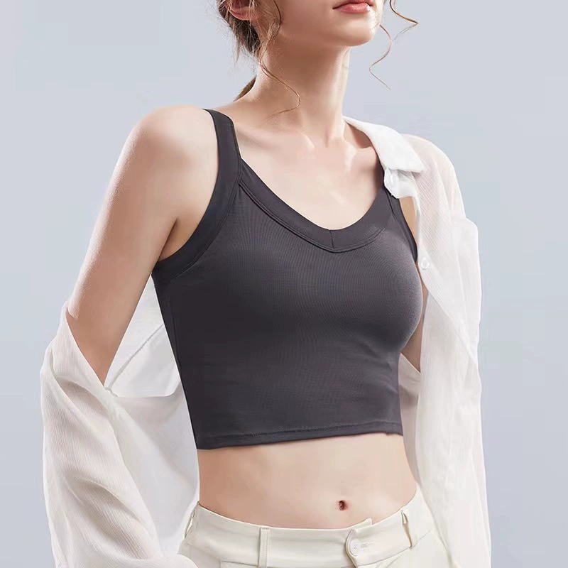 Красота Назад подтяжки Нижнее белье интегрированная крышка чашки внутри подтягивающий жилет наружная одежда Йога спортивный бюстгальтер трубка бюстгальтер прямые продажи с фабрики