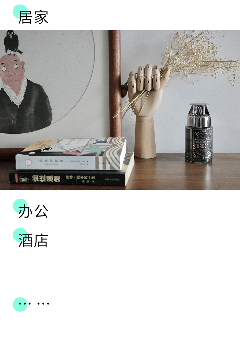 Car aromatherapy decoration high-grade pull-in car fragrance long-lasting light fragrance men's cologne Gardenia car perfume