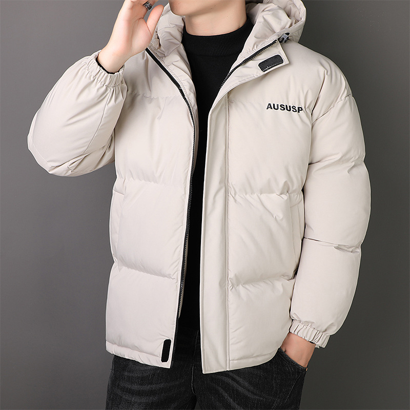 Chaqueta de Algodón Tipo Plumón con Capucha para Hombre Térmica image 8