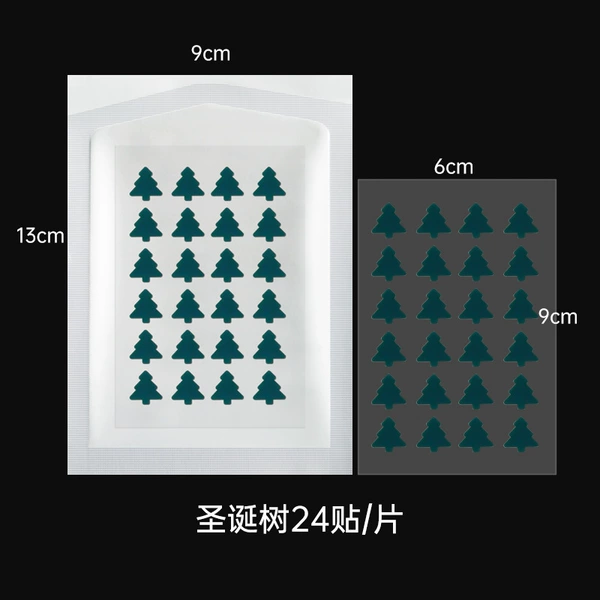 Christmas tree 24 stickers