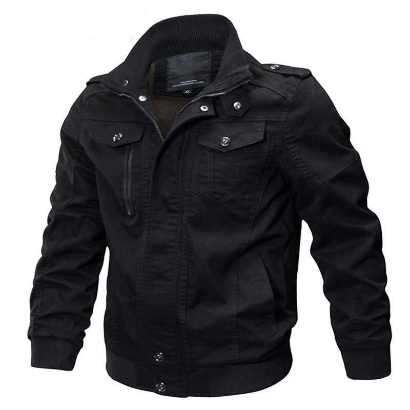 2026 Foreign Trade Amazon Spring New Men's Casual Cotton Military Jacket Outdoor Loose Large Size Workwear Coat 2026 Foreign Trade Amazon Spring New Men's Casual Cotton Military Jacket Outdoor Loose Large Size Workwear Coat
