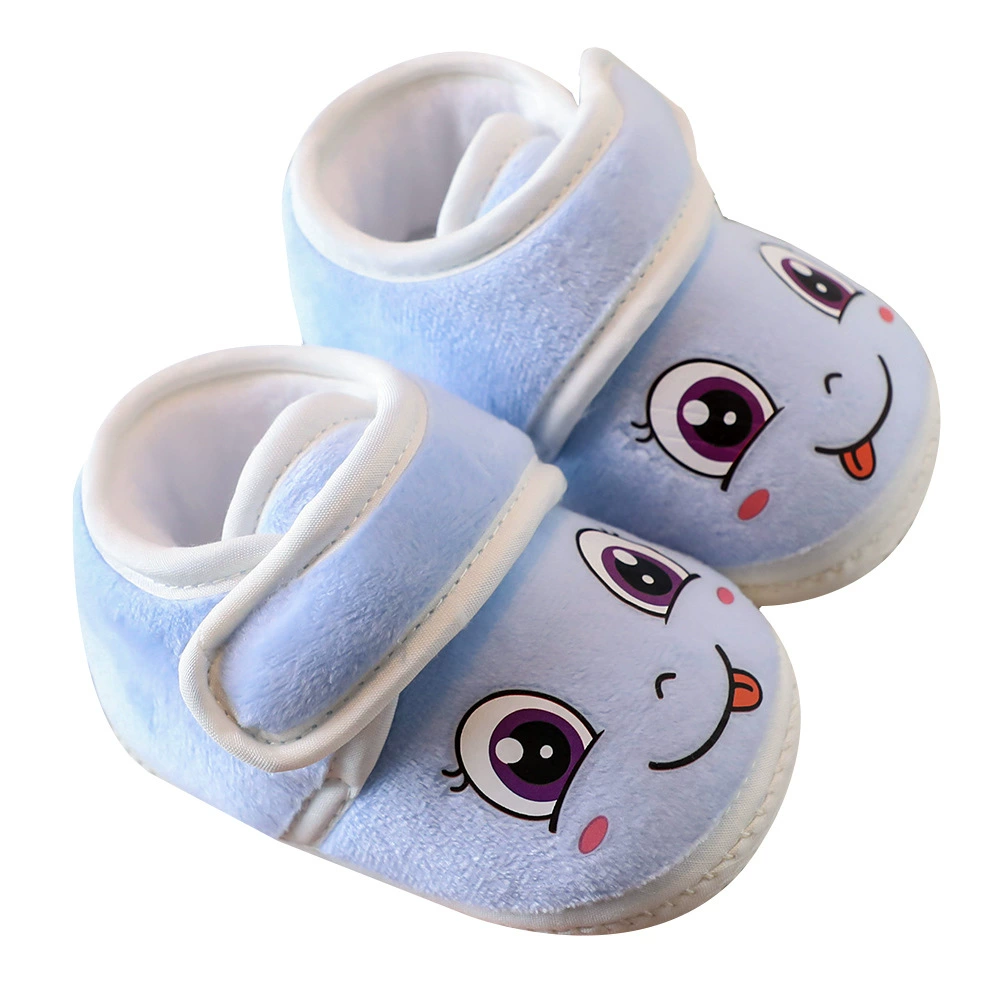 Demi-season keep warm shoes for men and women girl's for early age, children's fleece footwear, 0-1 years, 3-6-12 month