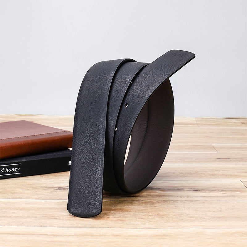 Headless snap-buckle belt with body without head