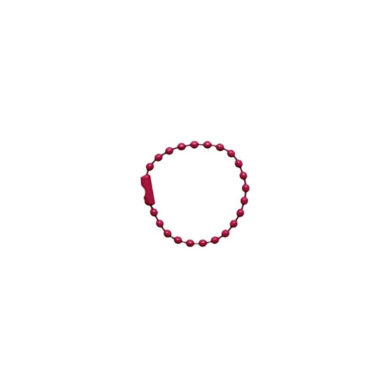 Fabricante en stock 10cm Cadena de cuentas de color Hecho A Mano DIY material clave etiqueta de la cadena redonda del grano de la cadena accesorios de la joyería
