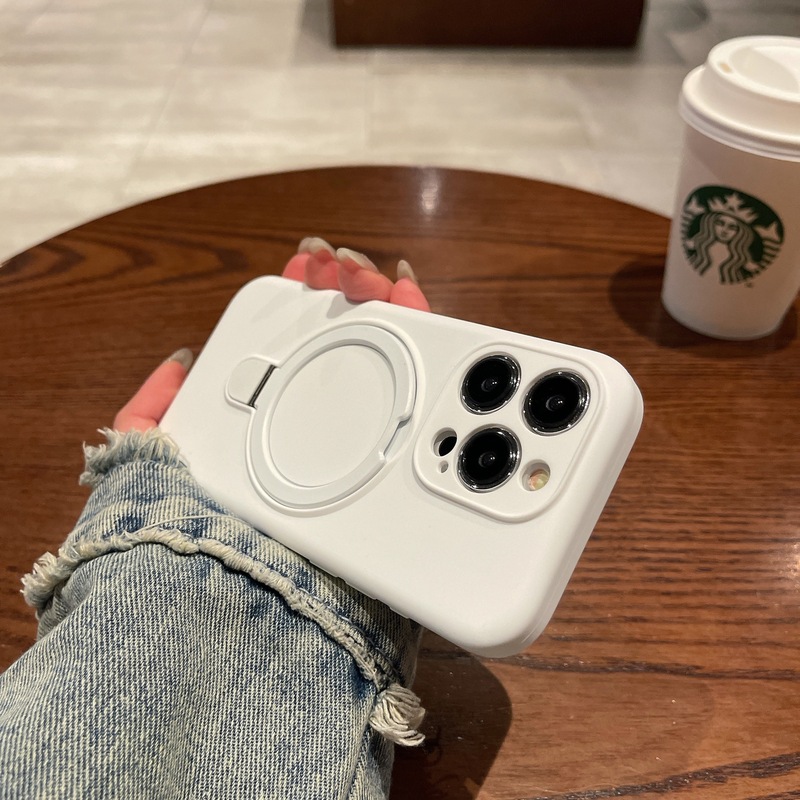 适用iPhone17液态硅胶磁吸支架手机壳苹果16肤感精孔镜头保护套15|undefined