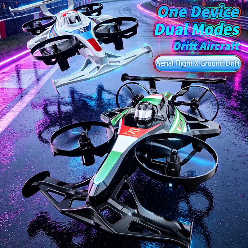 Dron Todoterreno de Cuatro Ejes Modo Tierra y Aire de Plástico, Despegue con Un Botón y Derrape Acrobático image 3