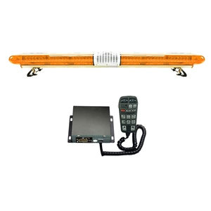 Yüksək güclü LED uzun cərgə xəbərdarlıq işığı 1.7m sarı yanıb-sönən 2000H+dinamik+siren JH9200R9