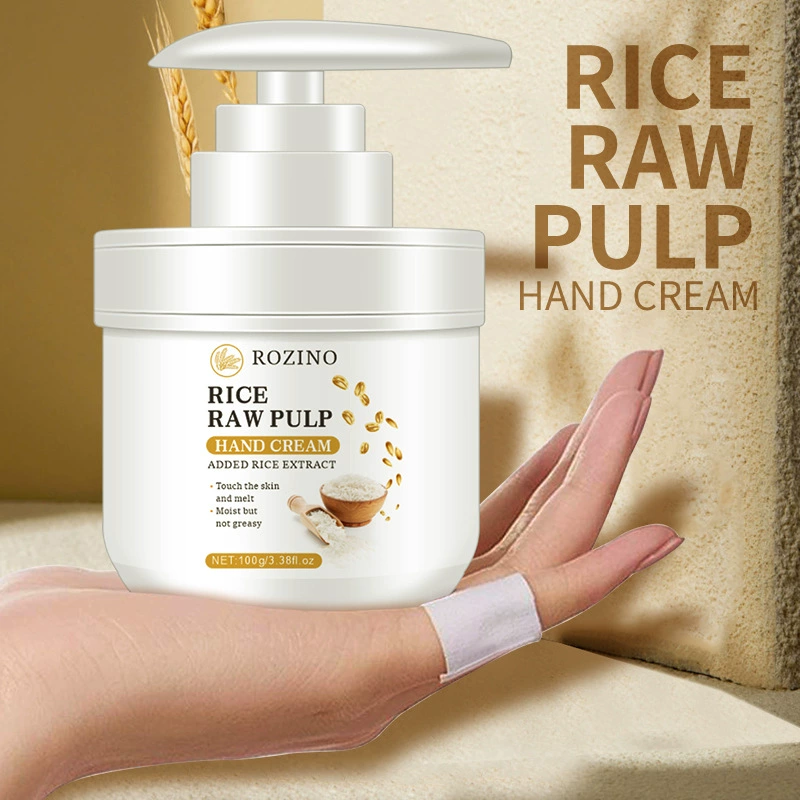 Трансграничный полный английский ROZINO Спотовый рисовый крем для рук Увлажняющий и увлажняющий уход за кожей против сухих трещин крем для рук