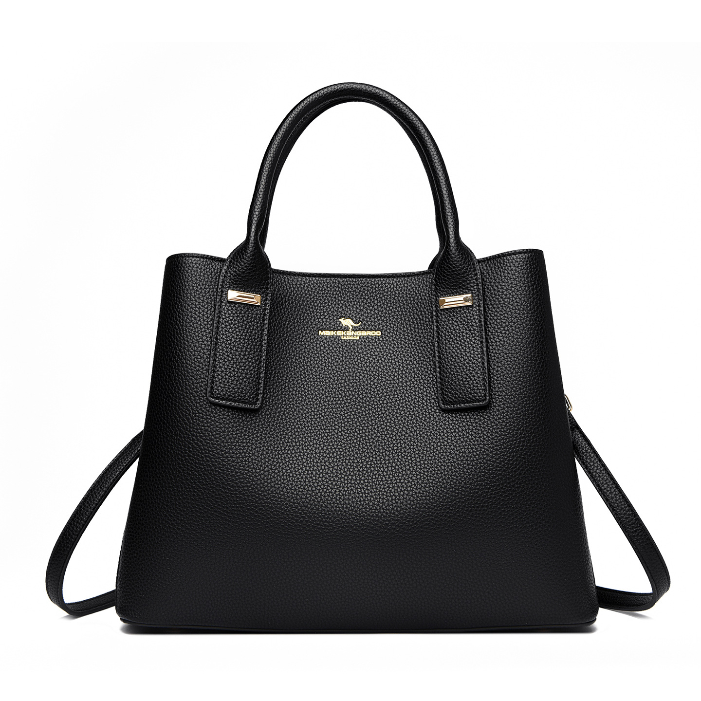 Women's Elegant Soft PU Leather Handbag Versatile Shoulder Crossbody Bag Large Capacity Daily Use Tote With Zipper Closure_voghion.com