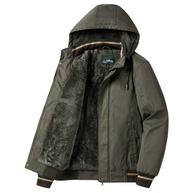 Плюшевая куртка мужская зимняя бархатная утолщенная верхняя одежда из стираного хлопка большого размера свободная повседневная американская рабочая куртка в стиле ретро