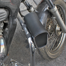 复古自行车单车电动车踏板摩托车皮革防水通用挂包车把包车头包包