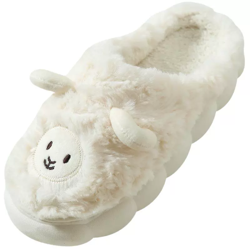 Cartoon winter slippers, for beloved, soft sole