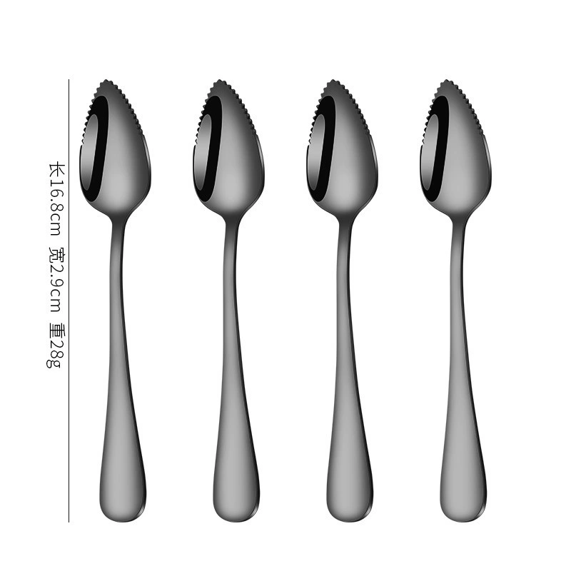 Оптовая нержавеющая сталь ил скребок готовая картофельная лопатка столовые приборы грейпфрутовый нож инструмент для очистки апельсина инструмент для очищения грейпфрута ложка
