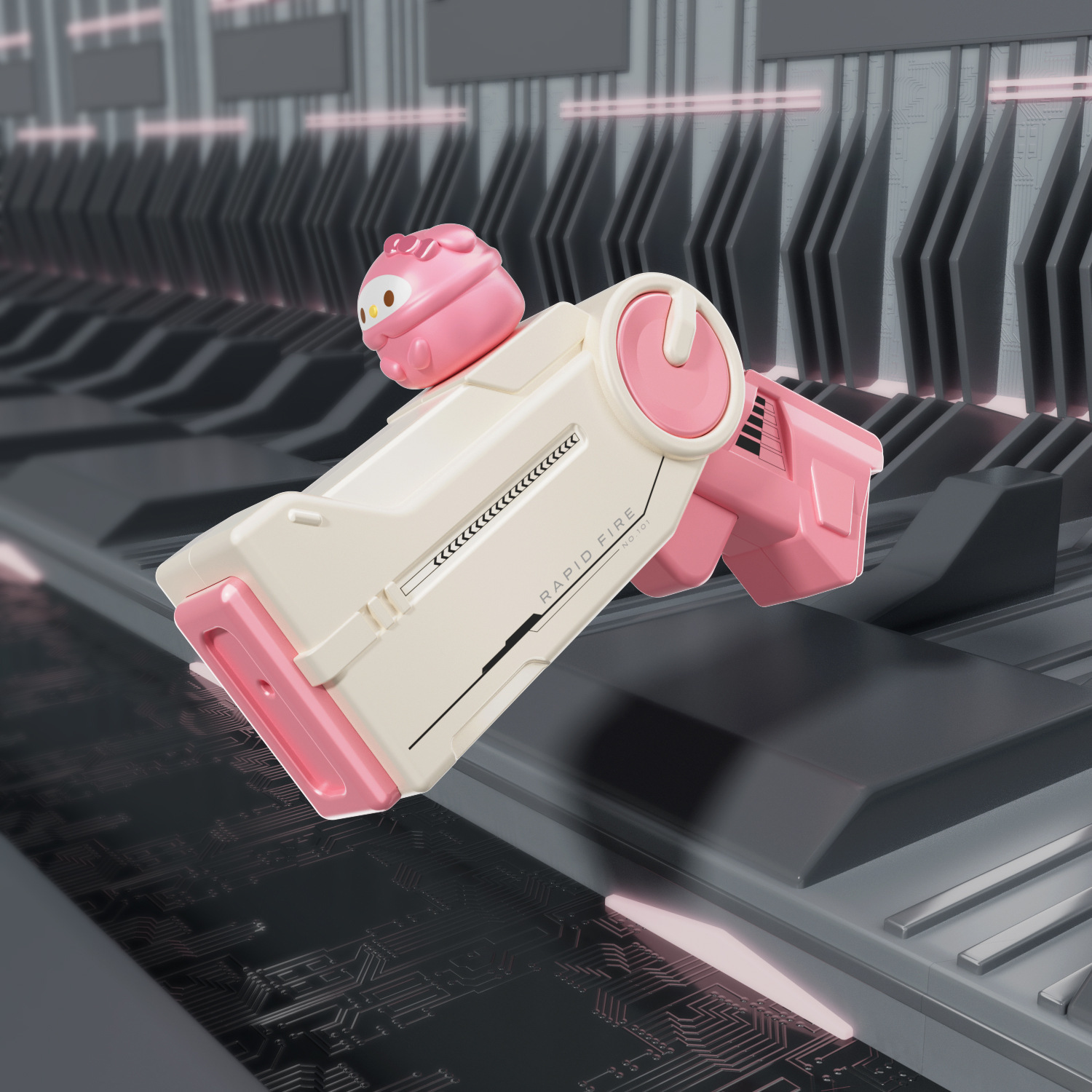 Pistola de agua transfronteriza juguete para niños muñeca de dibujos animados conejo gato perro pellizco muñeca pellizco pistola de agua playa al aire libre juego en el agua