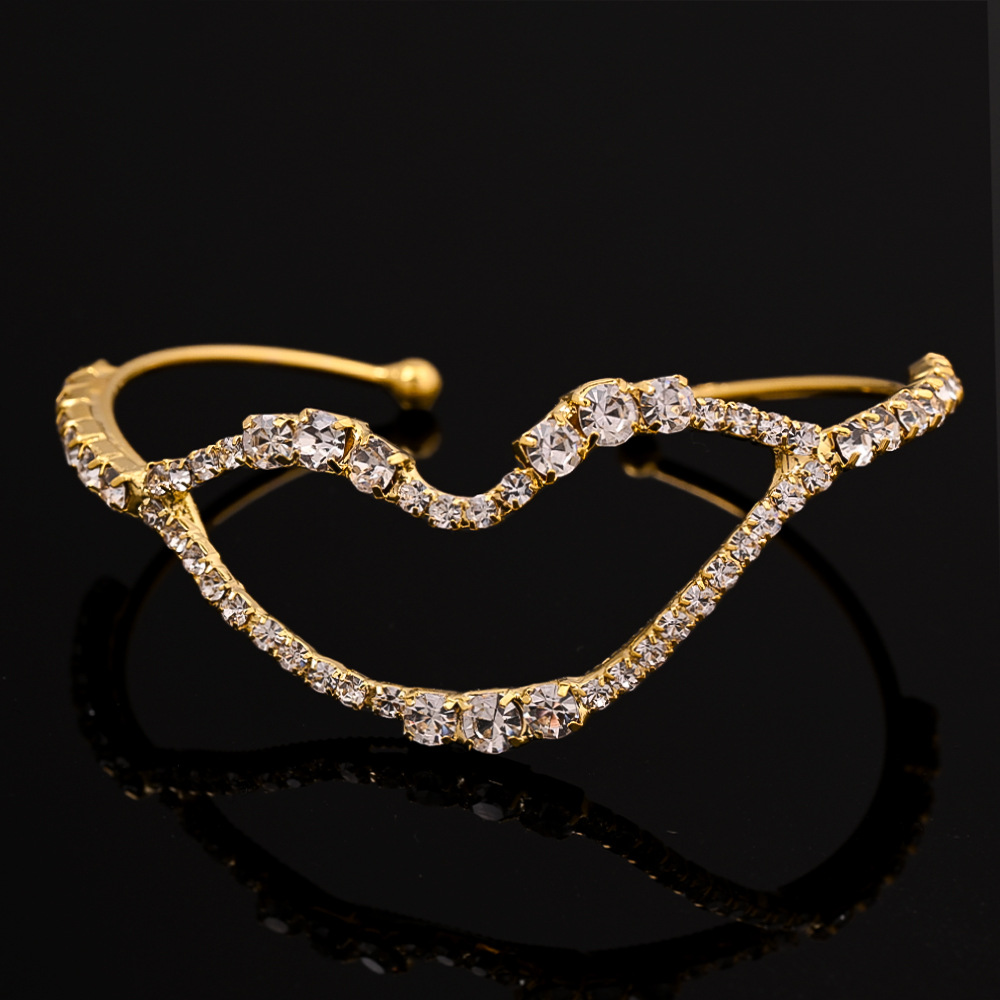 Moda nueva pulsera de labios alta sensación simple polsera de diamante temperamento accesorios Bracelet mujer