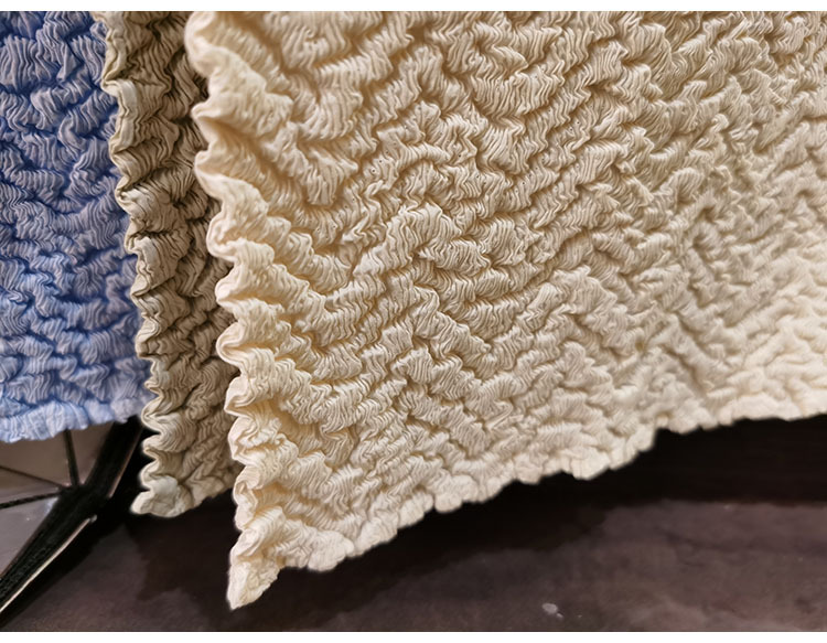 Áo thun nữ cổ tròn tay ngắn họa tiết dứa jacquard xếp ly mùa hè — Màu xanh lam nhạt, Màu xanh lục nhạt, Màu đen, Màu trắng be chi tiết 22