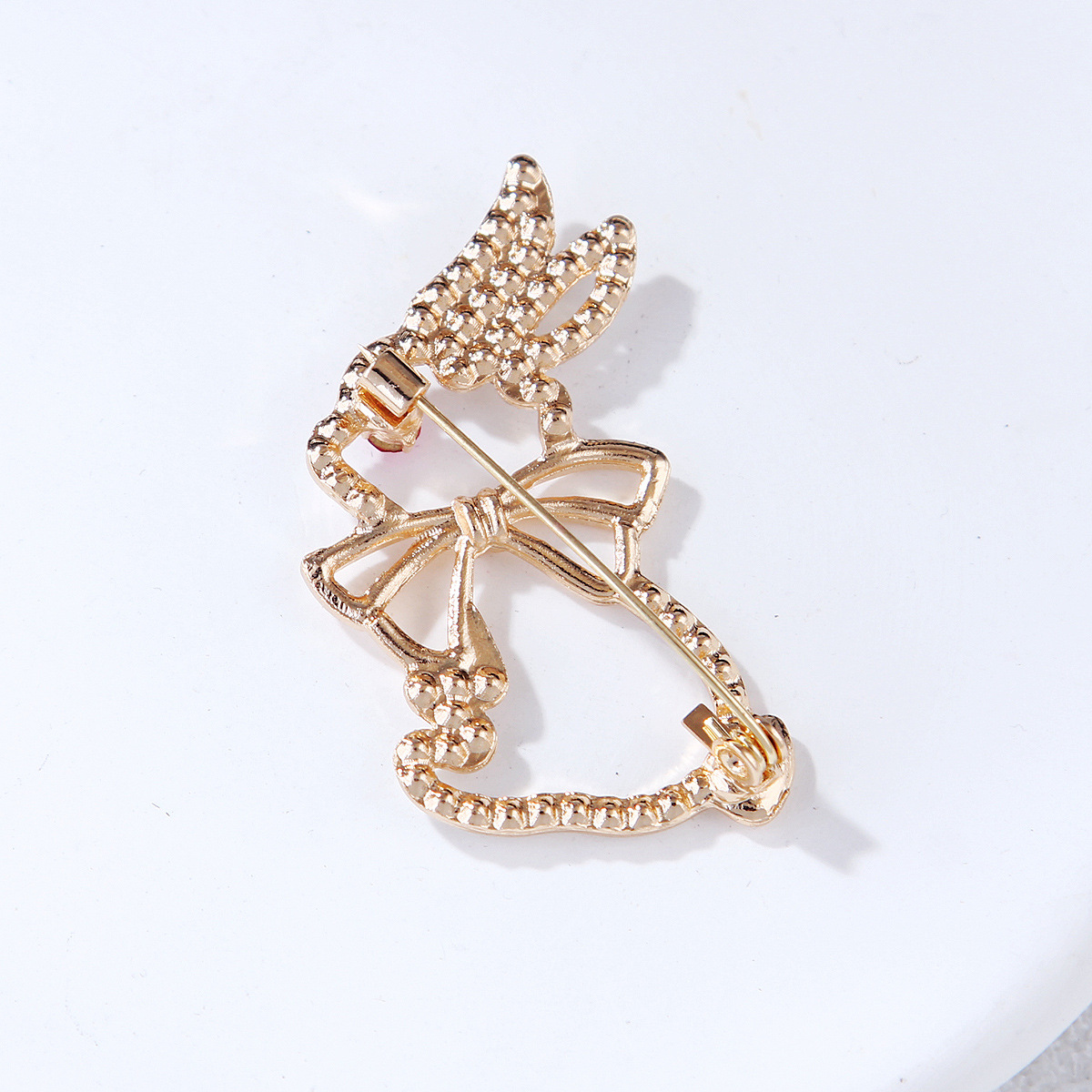 nuova spilla carina con dodici segni zodiacali a forma di coniglio per uomo e donna, spilla leggera e lussuosa con temperamento riempito di diamanti per uomo e donna_voghion.com