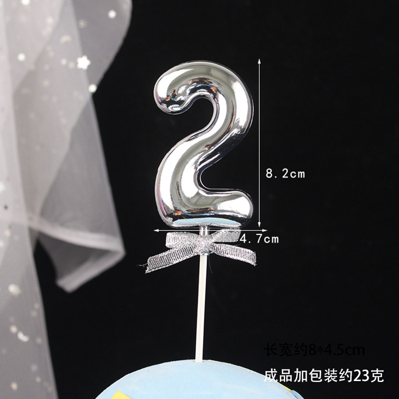 Decoración digital para pasteles 0-9, 3D oro/rosa, inserto para cumpleaños – Mayorista de Yiwu image 67