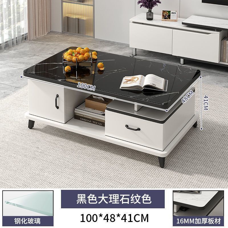 茶几桌客厅家用小户型简易桌子简约现代阳台小茶台玻璃轻奢茶桌|undefined