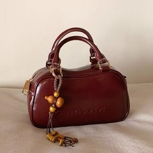 同款百搭 摩登巴黎手提包包女2025新款精致红色婚包单肩斜挎包