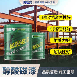 涂世安醇酸磁漆金属钢结构户外栏杆铁艺塔吊防锈翻新防腐漆
