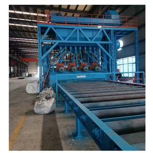 H Profile Steel Structure Steel Plate through Shot Blasting Machine Roller Track through Shot Blasting Machine