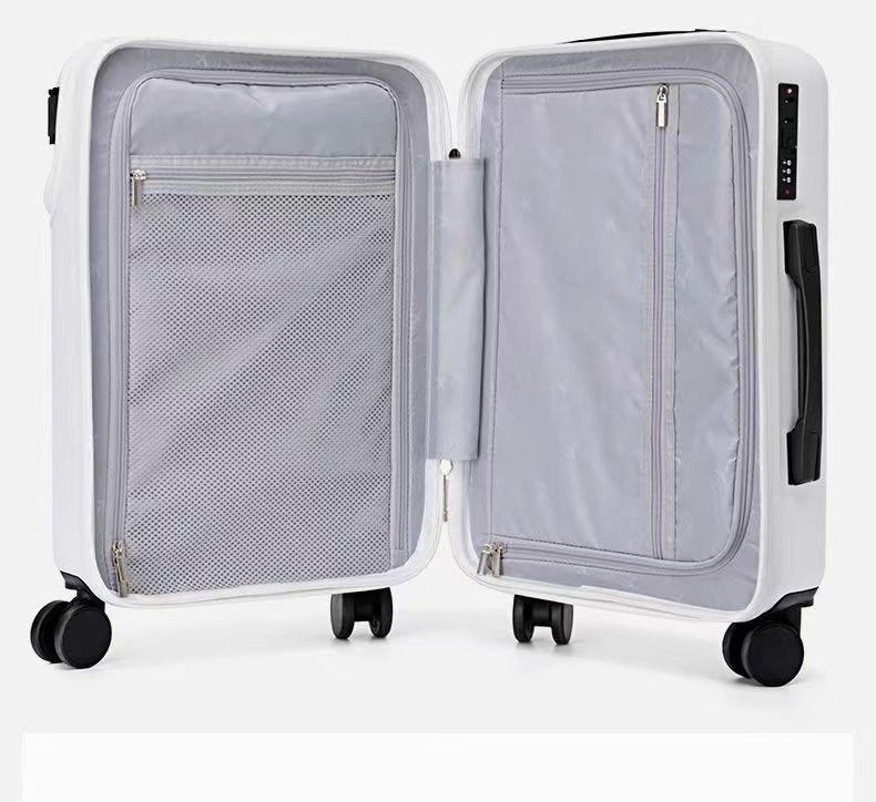 Rollkoffer Für Damen Handgepäck Mit Frontöffnung Und Schloss_voghion.com