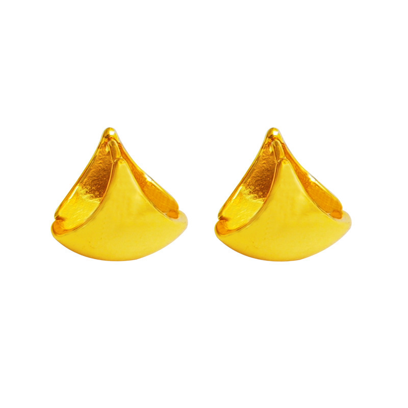 Retro U Shape Copper Ear Studs Plating Copper Earrings