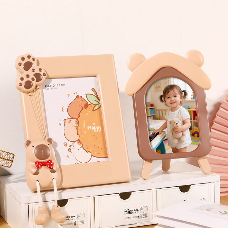 Creative Photo Frame Display Stand, Photo Ornament for Children's Room, Cute Desktop Photo Frame, Wall-Mounted Nordic Style Photo Frame, Cartoon Photo Frame Creative Photo Frame Display Stand, Photo Ornament for Children's Room, Cute Desktop Photo Frame, Wall-Mounted Nordic Style Photo Frame, Cartoon Photo Frame